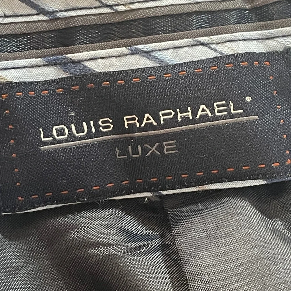 Louis Raphael Luxe Mens Beige Corduroy Double Pleated Cuffed Dress Pants 34x32